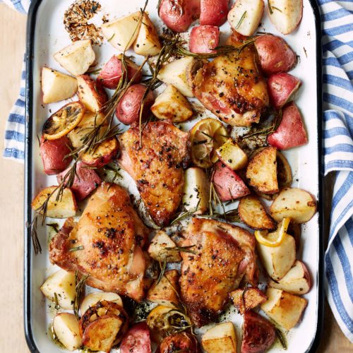 Oven Roasted Chicken Thighs with Baby Potatoes - Kevin Dundon online ...